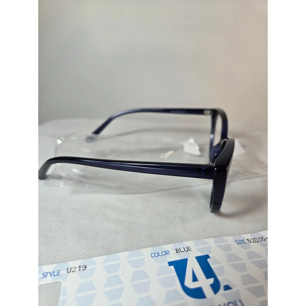Four You U219 Cat Eye Glasses Frames Blue Womens Sturdy 52-16-145 Eyewear